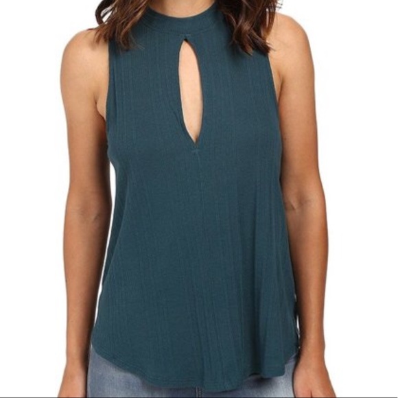 Free People Tops - ❌SOLD❌New Free People Small Teal Green Key Hole